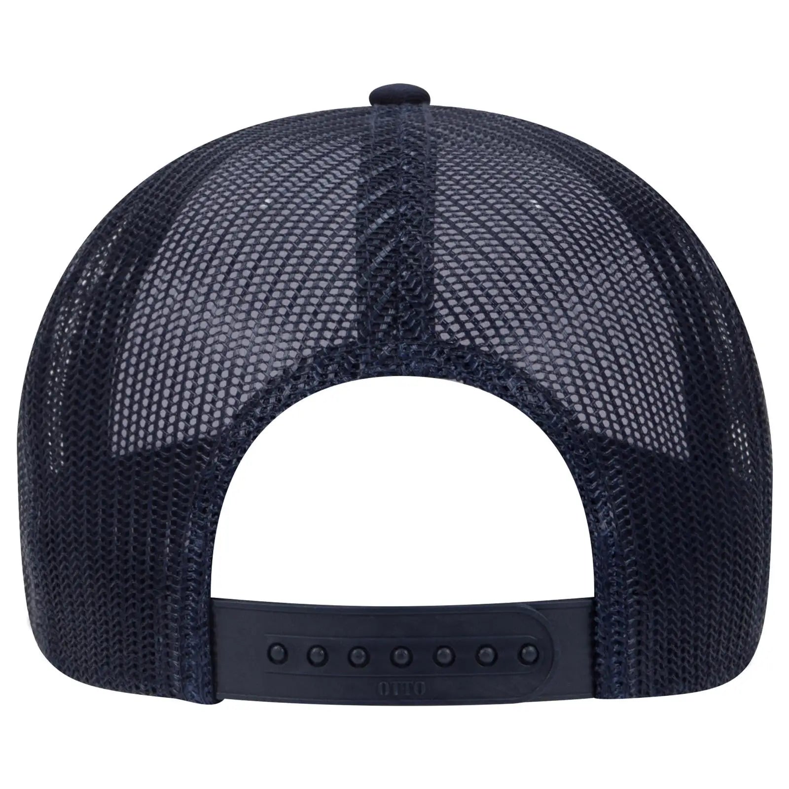 OTTO 83-1239 6 Panel Low Profile Mesh Back Trucker Cap - Nvy/Wht/Nvy - Nvy/Wht/Nvy / 6 1/2’’ - 7 5/8’’