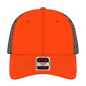 OTTO 83-1239 6 Panel Low Profile Mesh Back Trucker Cap - Org/Org/Blk - Org/Org/Blk / 6 1/2’’ - 7 5/8’’