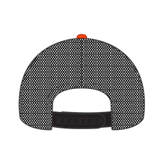 OTTO 83-1239 6 Panel Low Profile Mesh Back Trucker Cap - Org/Org/Blk - Org/Org/Blk / 6 1/2’’ - 7 5/8’’