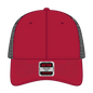 OTTO 83-1239 6 Panel Low Profile Mesh Back Trucker Cap - Red/Red/Blk - Red/Red/Blk / 6 1/2’’ - 7 5/8’’