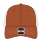 OTTO 83-1239 6 Panel Low Profile Mesh Back Trucker Cap - Tx Org/Tx Org/Wht - Tx Org/Tx Org/Wht / 6 1/2’’ - 7 5/8’’