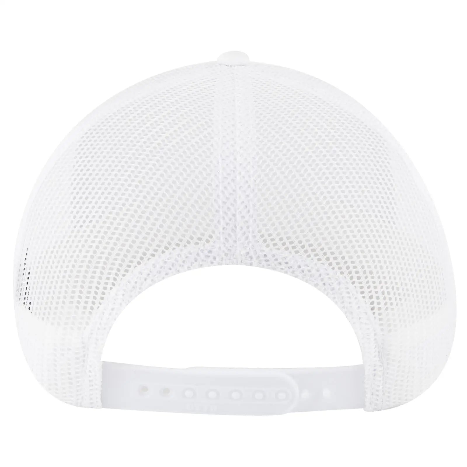 OTTO 83-1239 6 Panel Low Profile Mesh Back Trucker Cap - White