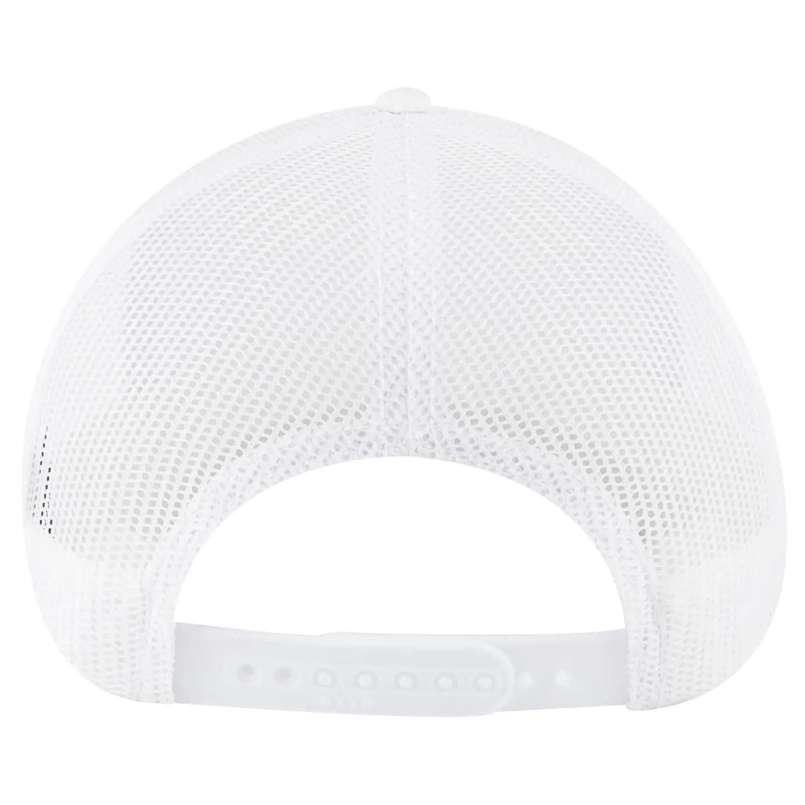 OTTO 83-1239 6 Panel Low Profile Mesh Back Trucker Cap - White