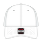 OTTO 83-1239 6 Panel Low Profile Mesh Back Trucker Cap - White - White / 6 1/2’’ - 7 5/8’’