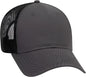 OTTO 83-1239 6 Panel Low Profile Mesh Back Trucker Hat - Charcoal Charcoal Black - Dark Gray Black / One Size Fits Most