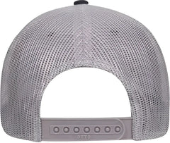 OTTO 83-1239 6 Panel Low Profile Mesh Back Trucker Hat - Navy Navy Gray - Navy Gray / One Size Fits Most