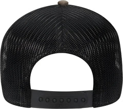 OTTO 83-1239 6 Panel Low Profile Mesh Back Trucker Hat - Olive Green Olive Green Black - Olive Black / One Size Fits