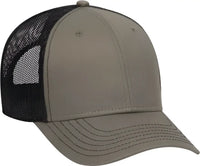 OTTO 83-1239 6 Panel Low Profile Mesh Back Trucker Hat - Olive Green Olive Green Black - Olive Black / One Size Fits