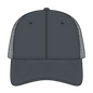 OTTO 83-1273 6 Panel Low Profile Mesh Back Trucker Cap - Char. Gray - Char. Gray / 6 1/2’’ - 7 5/8’’