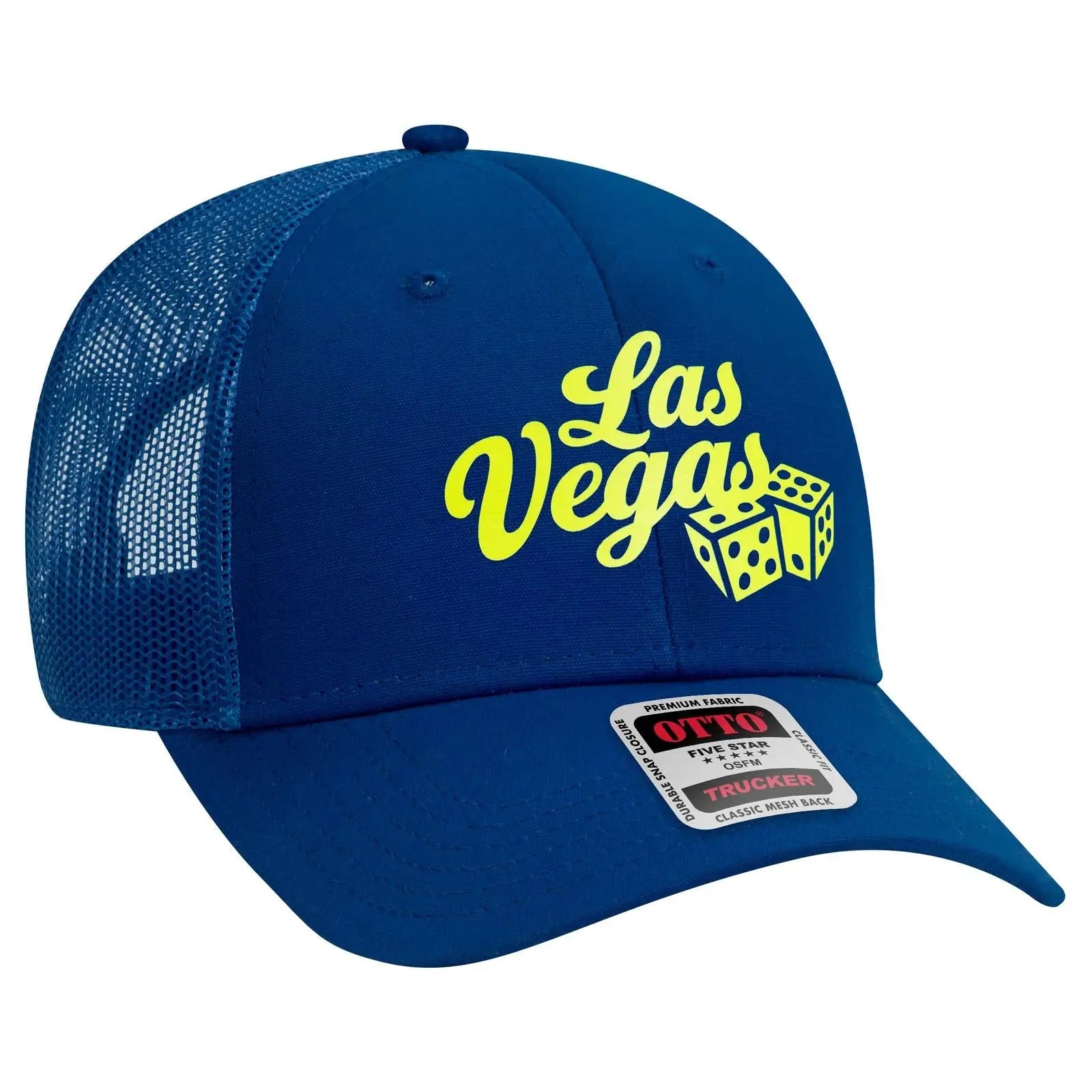 OTTO 83-1273 6 Panel Low Profile Mesh Back Trucker Cap - Char. Gray - Char. Gray / 6 1/2’’ - 7 5/8’’