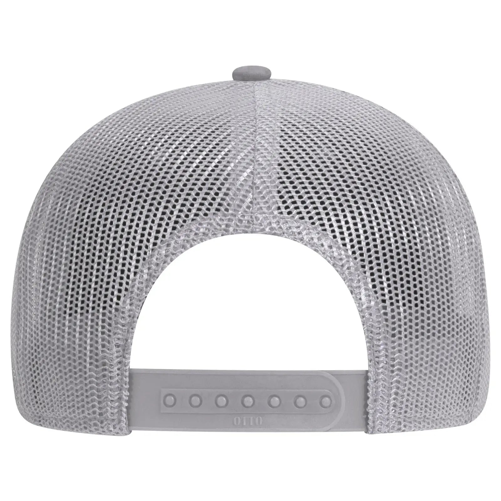 OTTO 83-1273 6 Panel Low Profile Mesh Back Trucker Cap - Gray - Gray / 6 1/2’’ - 7 5/8’’