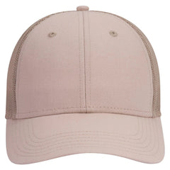 OTTO 83-1273 6 Panel Low Profile Mesh Back Trucker Cap - Khaki - Khaki / 6 1/2’’ - 7 5/8’’