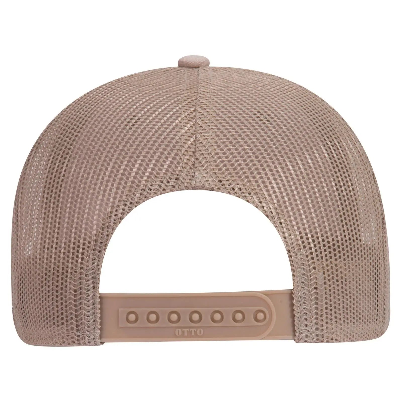 OTTO 83-1273 6 Panel Low Profile Mesh Back Trucker Cap - Khaki - Khaki / 6 1/2’’ - 7 5/8’’