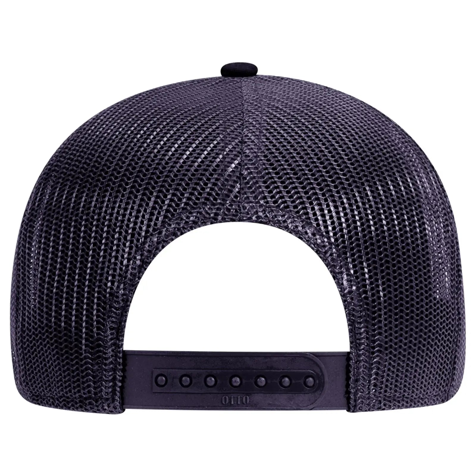 OTTO 83-1273 6 Panel Low Profile Mesh Back Trucker Cap - Navy - Navy / 6 1/2’’ - 7 5/8’’