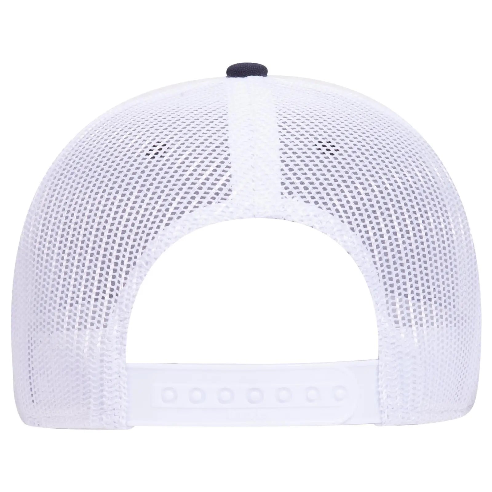 OTTO 83-1273 6 Panel Low Profile Mesh Back Trucker Cap - Nvy/Nvy/Wht - Nvy/Nvy/Wht / 6 1/2’’ - 7 5/8’’