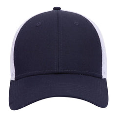OTTO 83-1273 6 Panel Low Profile Mesh Back Trucker Cap - Nvy/Nvy/Wht - Nvy/Nvy/Wht / 6 1/2’’ - 7 5/8’’