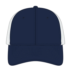 OTTO 83-1273 6 Panel Low Profile Mesh Back Trucker Cap - Nvy/Nvy/Wht - Nvy/Nvy/Wht / 6 1/2’’ - 7 5/8’’