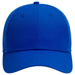 OTTO 83-1273 6 Panel Low Profile Mesh Back Trucker Cap - Royal - Royal / 6 1/2’’ - 7 5/8’’
