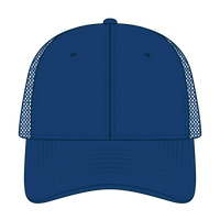 OTTO 83-1273 6 Panel Low Profile Mesh Back Trucker Cap - Royal - Royal / 6 1/2’’ - 7 5/8’’