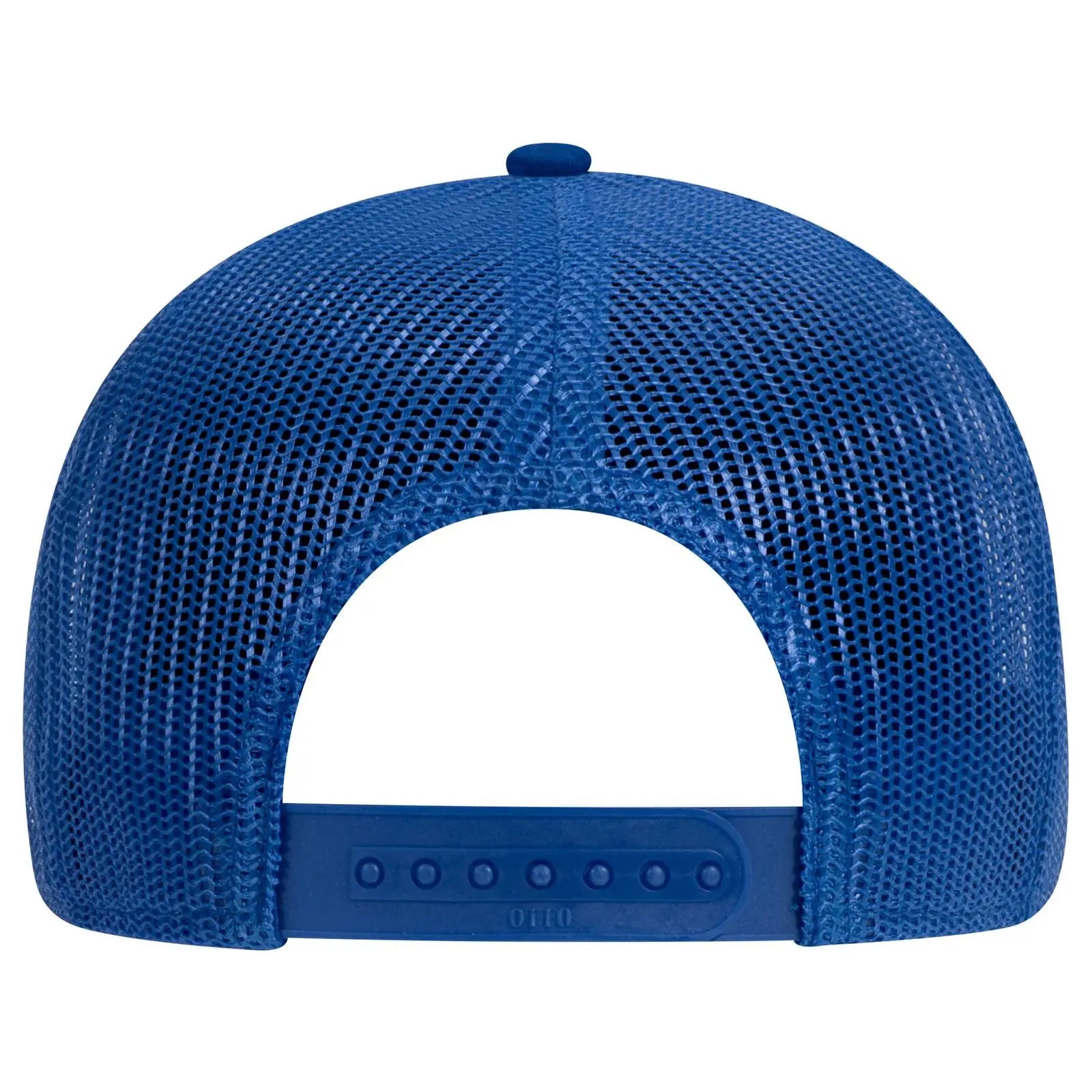 OTTO 83-1273 6 Panel Low Profile Mesh Back Trucker Cap - Royal - Royal / 6 1/2’’ - 7 5/8’’