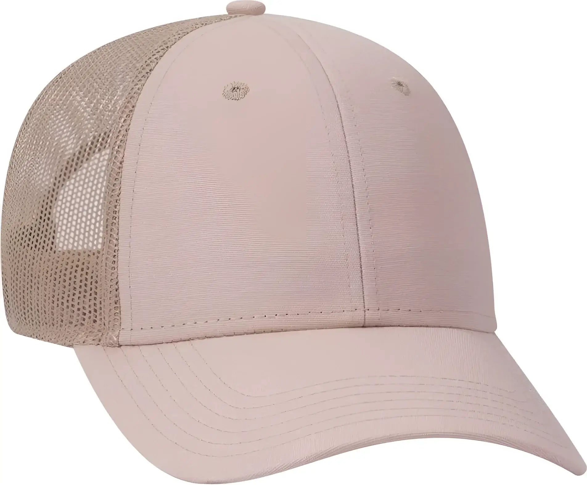 OTTO 83 1273 Cotton Canvas Mesh Back Low Profile Baseball Cap Black Black Khaki Black Khaki / One Size Fits Most