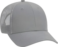 OTTO 83 1273 Cotton Canvas Mesh Back Low Profile Baseball Cap Gray Gray / One Size Fits Most