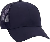 OTTO 83 1273 Cotton Canvas Mesh Back Low Profile Baseball Cap Navy Navy / One Size Fits Most
