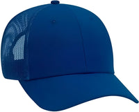 OTTO 83 1273 Cotton Canvas Mesh Back Low Profile Baseball Cap Royal Royal / One Size Fits Most