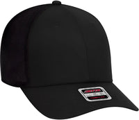 OTTO 83-1299 OTTO COMFY FIT 6 Panel Low Profile Mesh Back Baseball Cap - Black - Black / One Size Fits Most