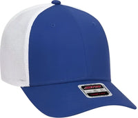 OTTO 83 1299 OTTO COMFY FIT 6 Panel Low Profile Mesh Back Baseball Cap Royal Royal White Royal White / One Size Fits