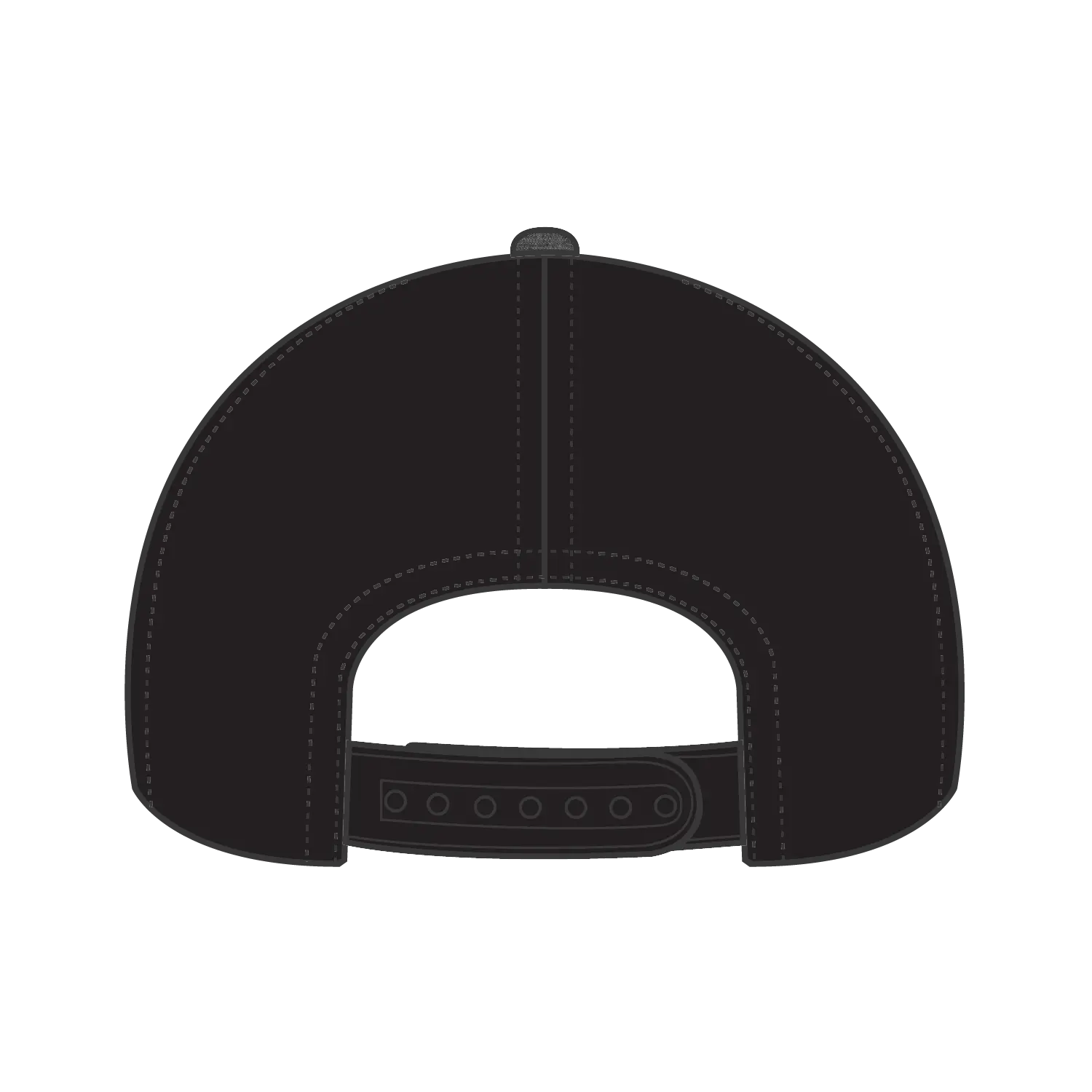 OTTO 83-1299 ’OTTO Comfy Fit’ 6 Panel Low Profile Mesh Back Trucker Cap - Black - Black / 6 1/2’’ - 7 5/8’’