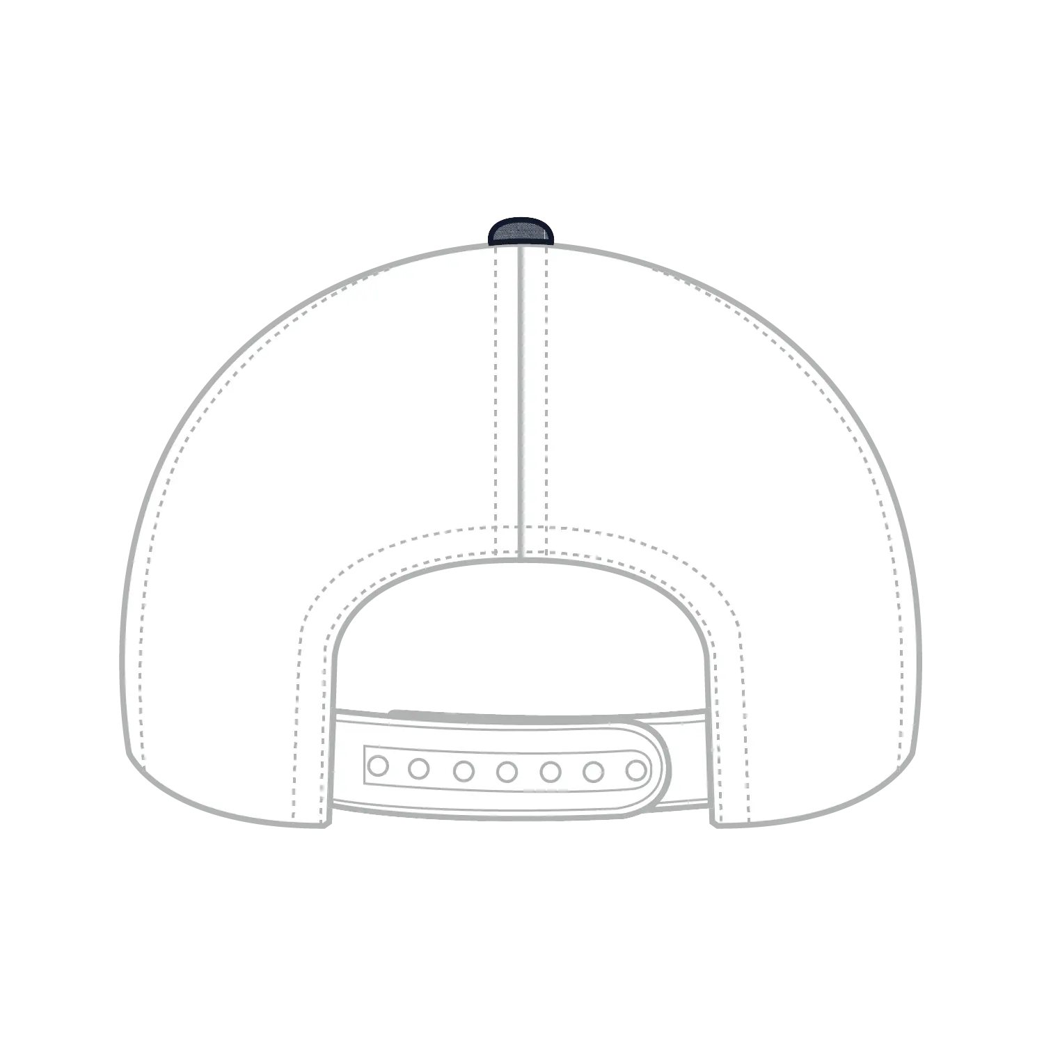 OTTO 83-1299 ’OTTO Comfy Fit’ 6 Panel Low Profile Mesh Back Trucker Cap - Nvy/Wht - Nvy/Wht / 6 1/2’’ - 7 5/8’’