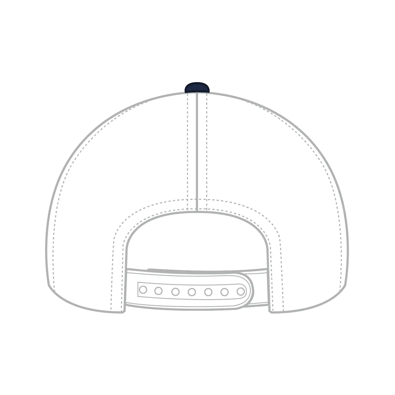 OTTO 83-1299 ’OTTO Comfy Fit’ 6 Panel Low Profile Mesh Back Trucker Cap - Nvy/Nvy/Wht - Nvy/Nvy/Wht / 6 1/2’’ - 7 5/8’’
