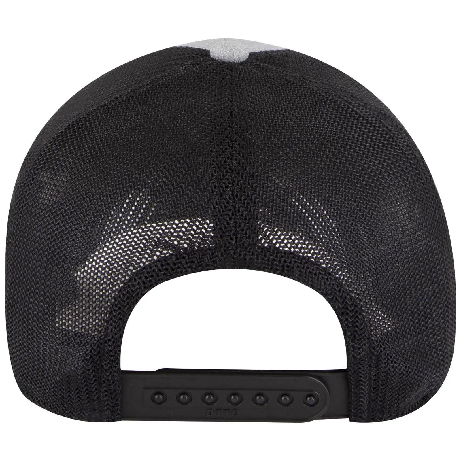 OTTO 83-1299 ’OTTO Comfy Fit’ 6 Panel Low Profile Mesh Back Trucker Cap - H. Gry/H. Gry/Blk - H. Gry/H. Gry/Blk / 6