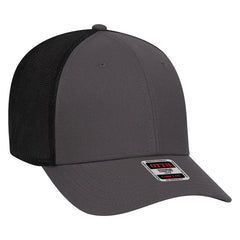 OTTO 83-1299 ’OTTO Comfy Fit’ 6 Panel Low Profile Mesh Back Trucker Cap - Ch.Gry/Ch.Gry/Blk - Ch.Gry/Ch.Gry/Blk / 6