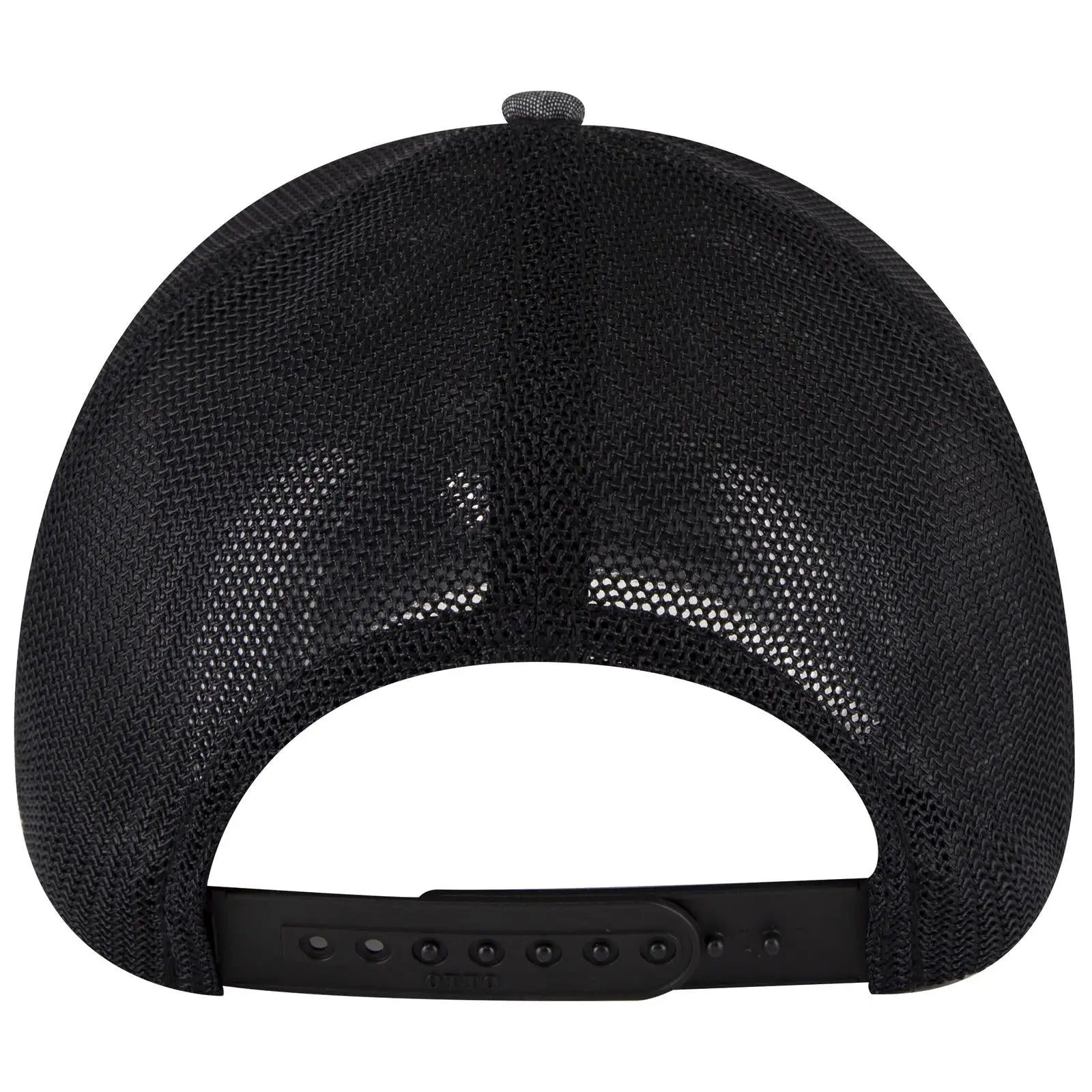 OTTO 83-1299 ’OTTO Comfy Fit’ 6 Panel Low Profile Mesh Back Trucker Cap - Black - Black / 6 1/2’’ - 7 5/8’’