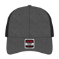 OTTO 83-1299 ’OTTO Comfy Fit’ 6 Panel Low Profile Mesh Back Trucker Cap - Black - Black / 6 1/2’’ - 7 5/8’’