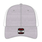 OTTO 83-1299 ’OTTO Comfy Fit’ 6 Panel Low Profile Mesh Back Trucker Cap - HeatherGray/HeatherGray/White