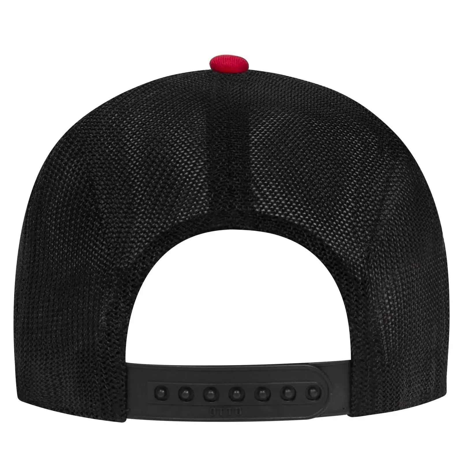 OTTO 83-1299 ’OTTO Comfy Fit’ 6 Panel Low Profile Mesh Back Trucker Cap - Red/Red/Blk - Red/Red/Blk / 6 1/2’’ - 7 5/8’’
