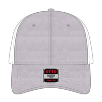 OTTO 83-1299 ’OTTO Comfy Fit’ 6 Panel Low Profile Mesh Back Trucker Cap - HeatherGray/HeatherGray/White