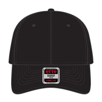 OTTO 83-1299 ’OTTO Comfy Fit’ 6 Panel Low Profile Mesh Back Trucker Cap - Black - Black / 6 1/2’’ - 7 5/8’’