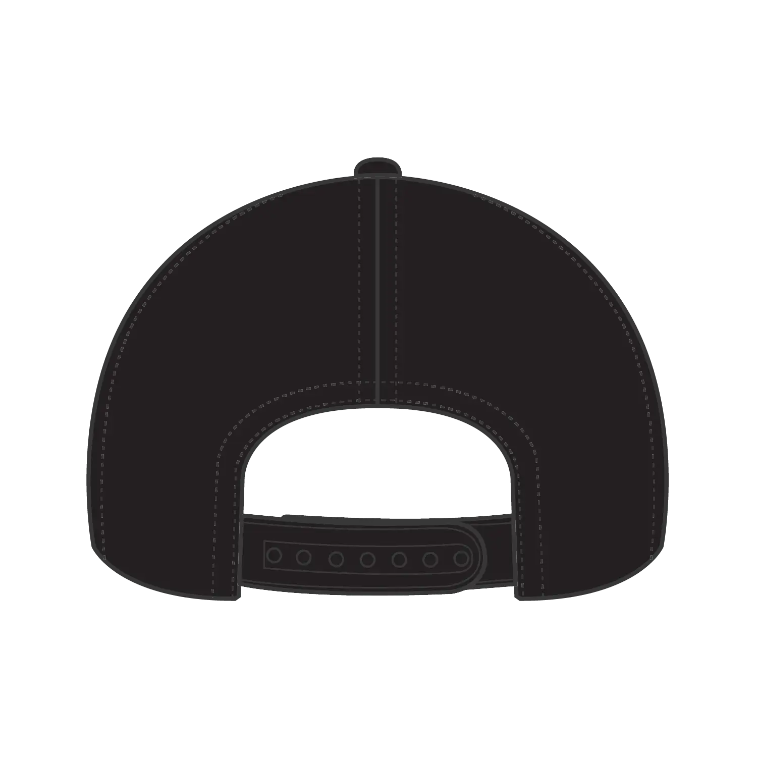 OTTO 83-1299 ’OTTO Comfy Fit’ 6 Panel Low Profile Mesh Back Trucker Cap - Black - Black / 6 1/2’’ - 7 5/8’’