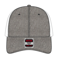 OTTO 83-1299 ’OTTO Comfy Fit’ 6 Panel Low Profile Mesh Back Trucker Cap - ChGry/Wht - ChGry/Wht / 6 1/2’’ - 7 5/8’’