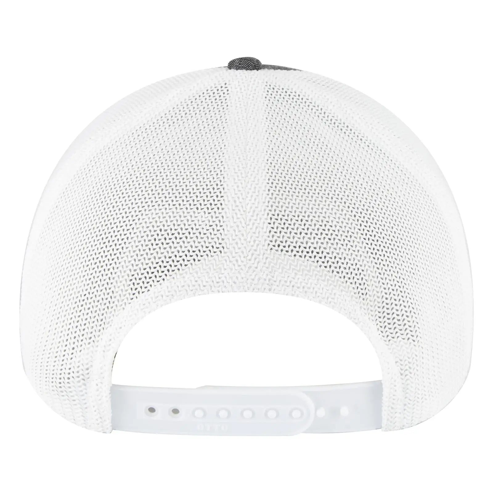 OTTO 83-1299 ’OTTO Comfy Fit’ 6 Panel Low Profile Mesh Back Trucker Cap - Blk/Wht - Blk/Wht / 6 1/2’’ - 7 5/8’’