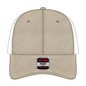 OTTO 83-1299 ’OTTO Comfy Fit’ 6 Panel Low Profile Mesh Back Trucker Cap - Khk/Wht - Khk/Wht / 6 1/2’’ - 7 5/8’’