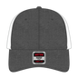 OTTO 83-1299 ’OTTO Comfy Fit’ 6 Panel Low Profile Mesh Back Trucker Cap - Blk/Wht - Blk/Wht / 6 1/2’’ - 7 5/8’’