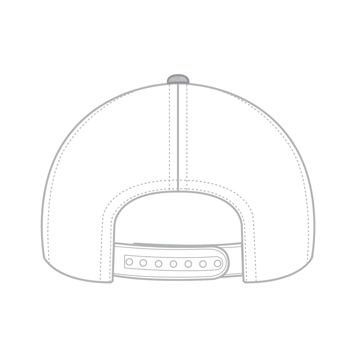 OTTO 83-1299 ’OTTO Comfy Fit’ 6 Panel Low Profile Mesh Back Trucker Cap - HeatherGray/HeatherGray/White