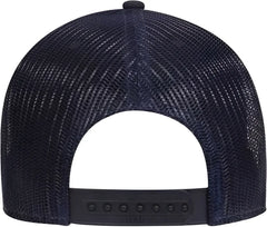 OTTO 83 1300 6 Panel Low Profile Mesh Back Trucker Hat Navy Heather Gray Navy Navy Gray / One Size Fits Most