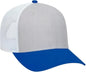 OTTO 83-1300 6 Panel Low Profile Mesh Back Trucker Hat - Royal Heather Gray White - Royal Gray / One Size Fits Most