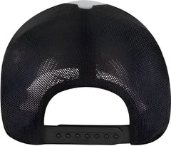 OTTO 83-1312 Comfy Fit 6 Panel Low Profile Mesh Back Trucker Cap - Heather Gray Heather Gray Black - Gray Black